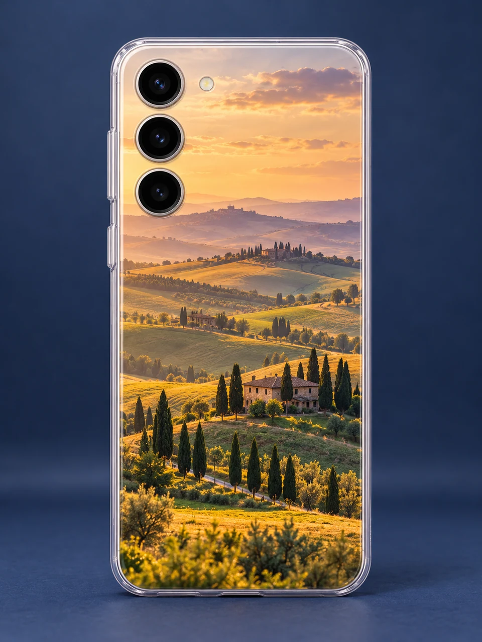 Personalisierte Samsung Galaxy S23 Plus Handyhülle 1 Custom Samsung Galaxy case example: clear TPU case with a printed photo design on the back.